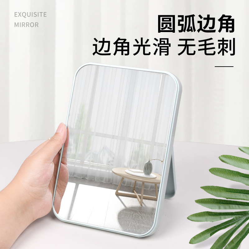 全新款竹制折叠化妆镜：桌面高清镜面的美学革命，简约而不简单！