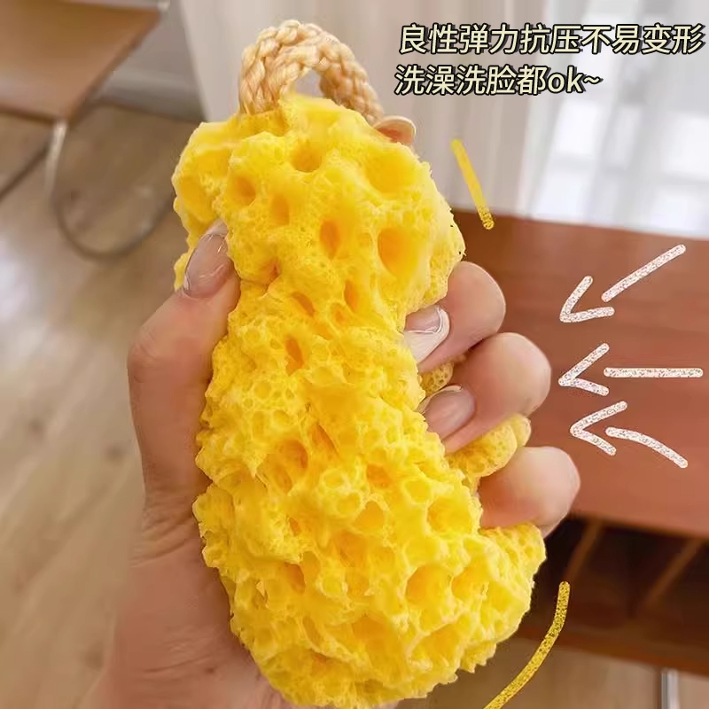 大号天然海绵沐浴球：让你的沐浴时光变得奢华享受！✨