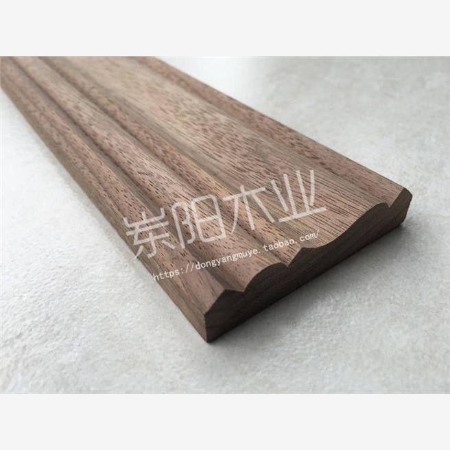 北美黑胡桃实木线条：欧式装饰界的灵魂，窗套门套线条的美学革命