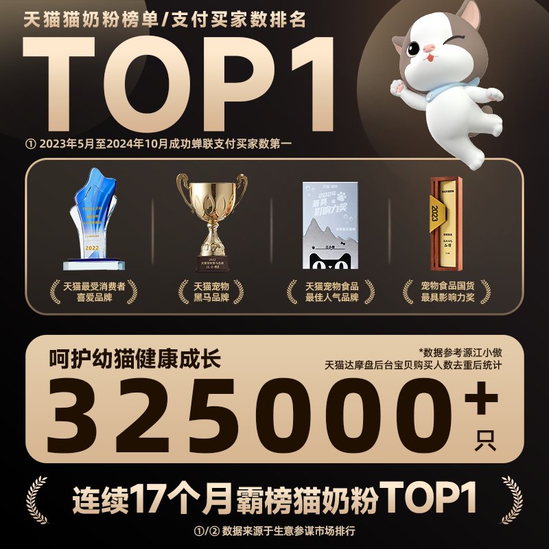 江小傲绵羊奶粉，猫咪专属营养补给站！