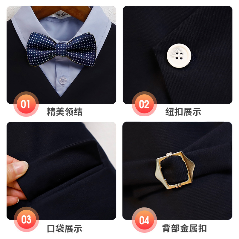 六一儿童节走秀必备！男童英伦西装礼服，萌娃秒变小王子