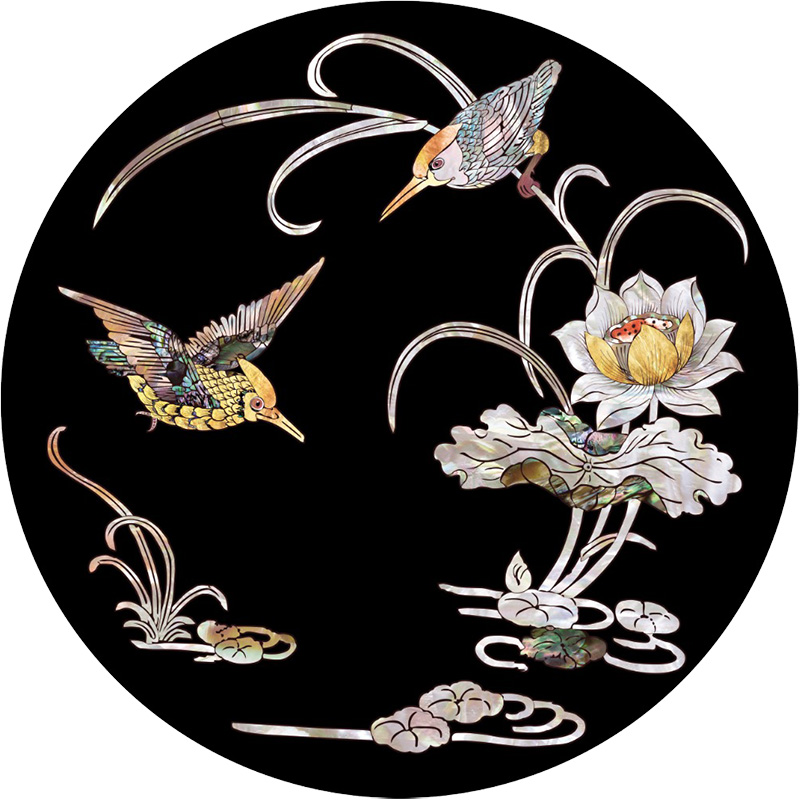 大盟中国风花鸟复古家具水移画：传统与现代的完美融合，让你的家瞬间高雅起来！