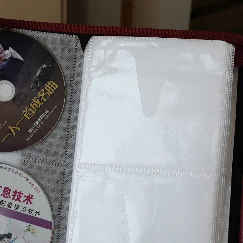 热卖CD包大容量cd盒光盘收纳册DVD专辑碟片包防尘收纳包128片：音乐收藏家的福音！