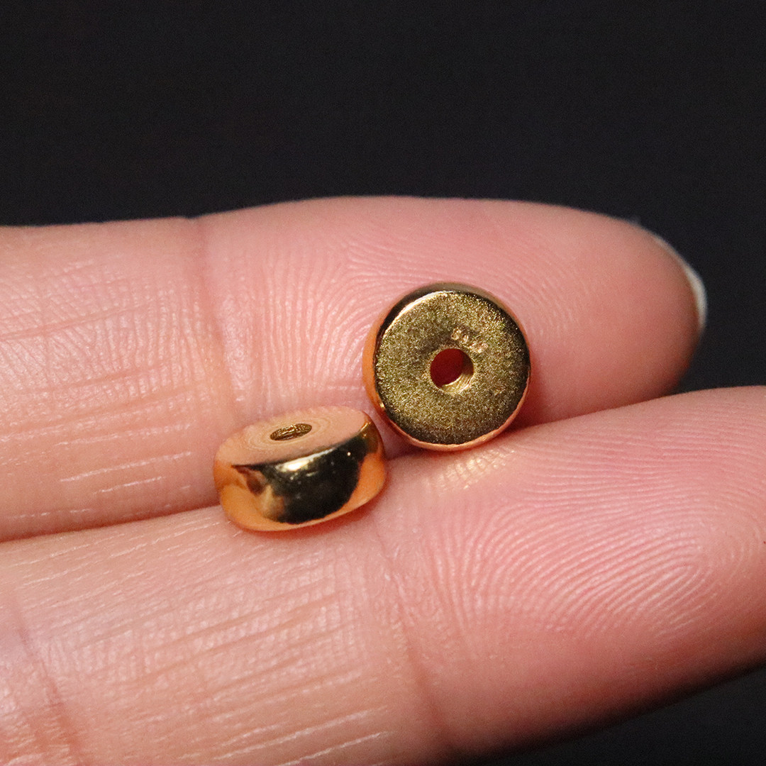 如何选择原创纯银925镀金波点隔片垫片隔珠长串手工串珠DIY文玩配饰配件？