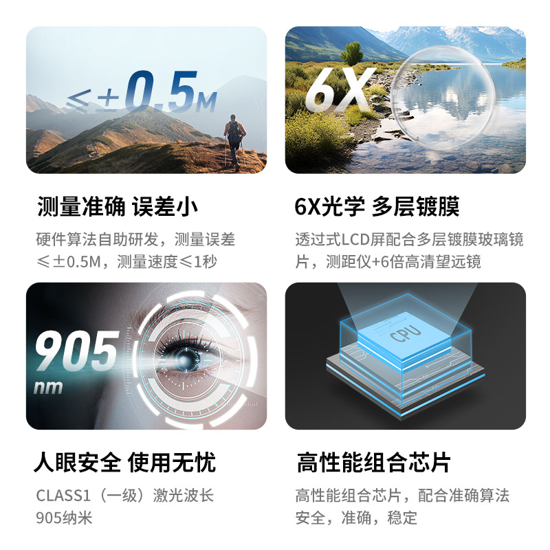 昕锐（Rxiry）X1600PRO：望远镜激光测距仪红外线测距仪电子尺，户外探险必备神器！