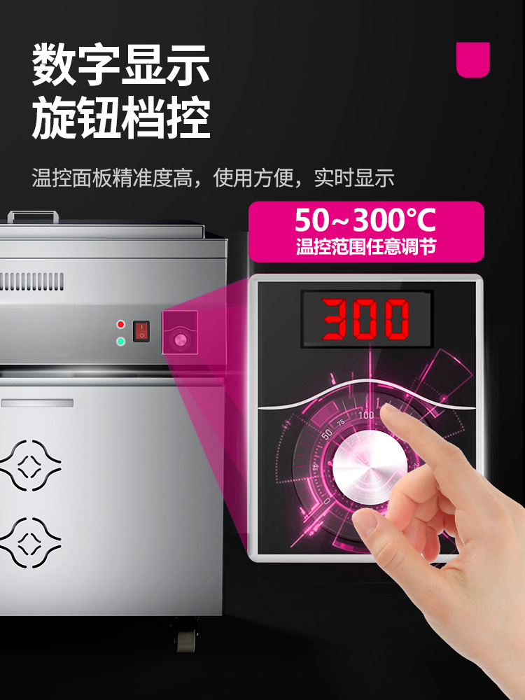 乐创商用油水分离油炸锅：摆摊神器，轻松炸出美味！