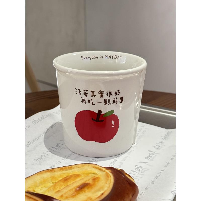 五月天5525翻口马克杯：苹果陶瓷杯，喝出文艺范儿