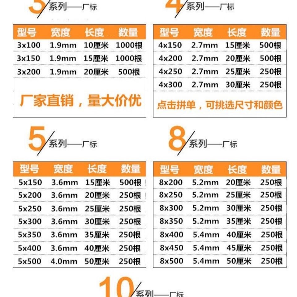 20元买200个尼龙扎带！灰色绑带太香了，家里必备神器