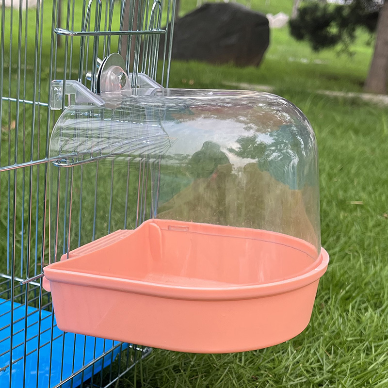 洗澡器八哥玄凤牡丹虎皮鹦鹉用品玩具小鸟用洗澡盒透明大号沐浴：给宠物鸟的豪华SPA体验！