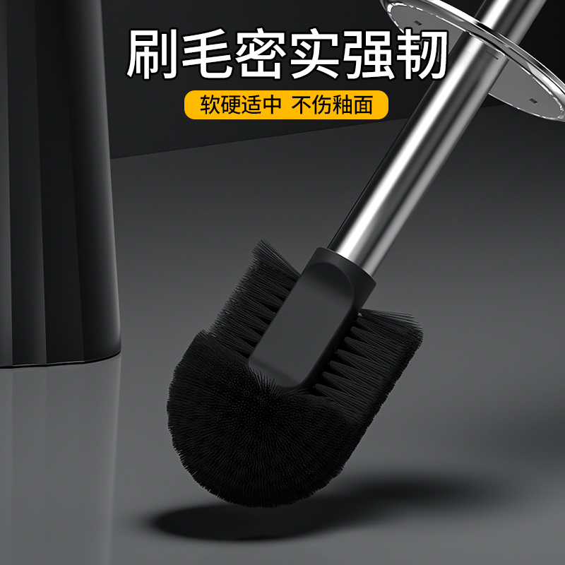 海浪纹马桶刷子：清洁神器，无死角卫生间洁厕新体验✨