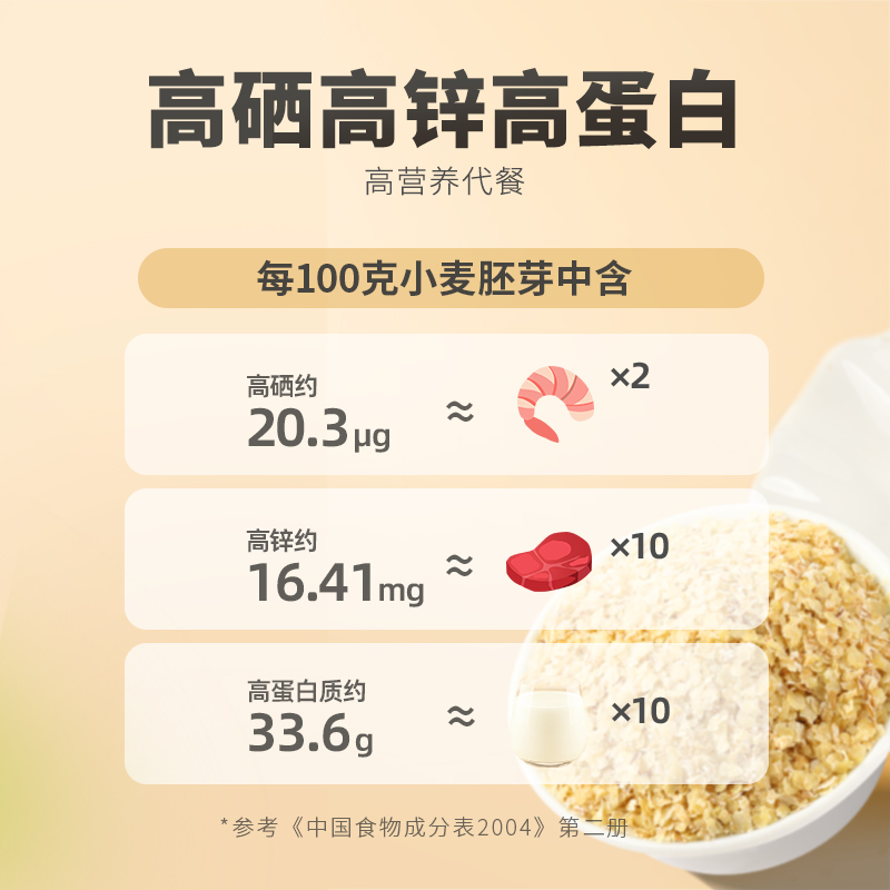 丙田小麦胚芽：富硒即食早餐麦片，开启你的营养新“麦”力！