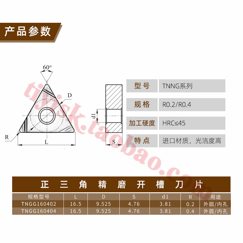 数控金属陶瓷刀片TNGG160404R-S到底有多强？精车开槽神器！不买真的亏了