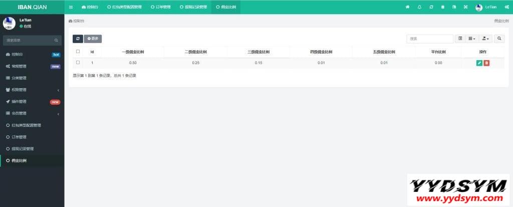 【新年红包】2021新年UI的拆红包源码/5级代理功能/会员中心充值接口完善