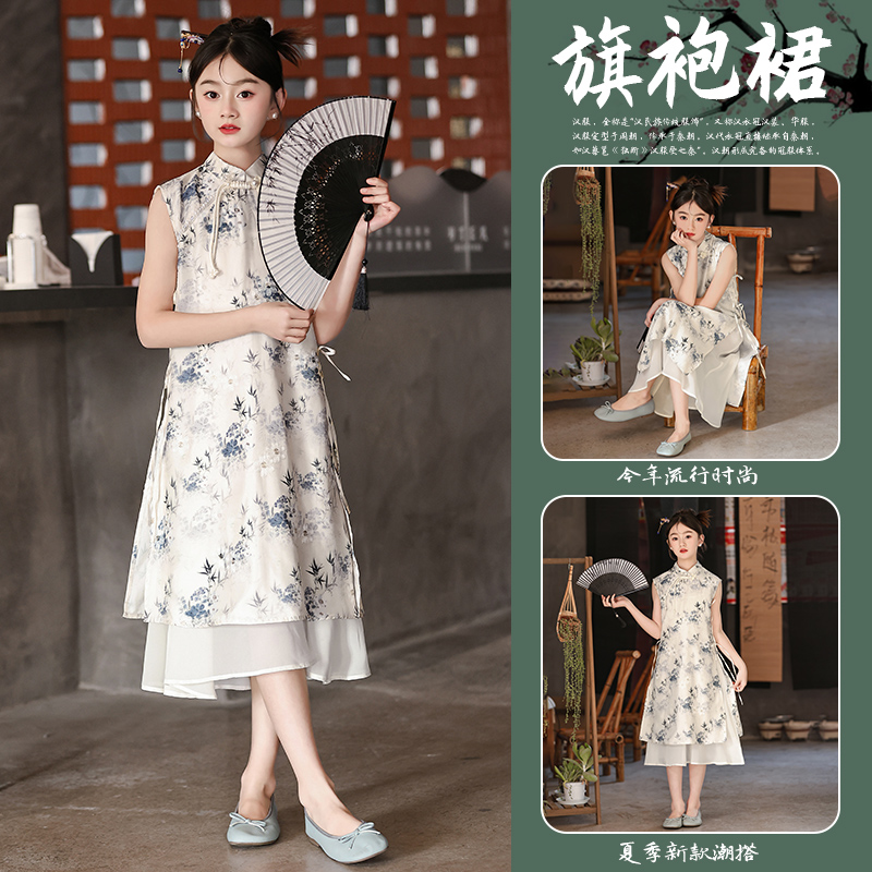 2025女童新中式旗袍裙太美了！这波不买真的亏哭！