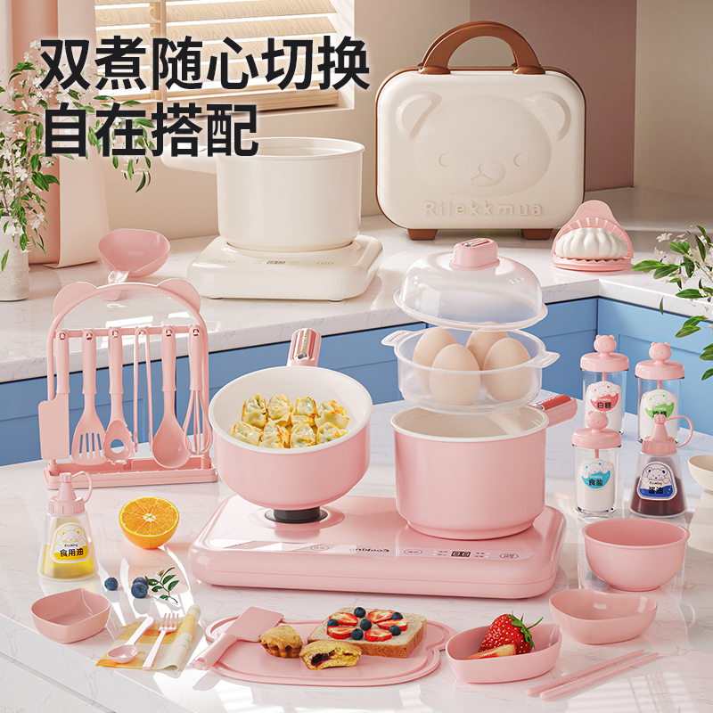 儿童迷你小厨房：网红真煮玩具，让小女孩的生日派对变成烹饪冒险乐园！