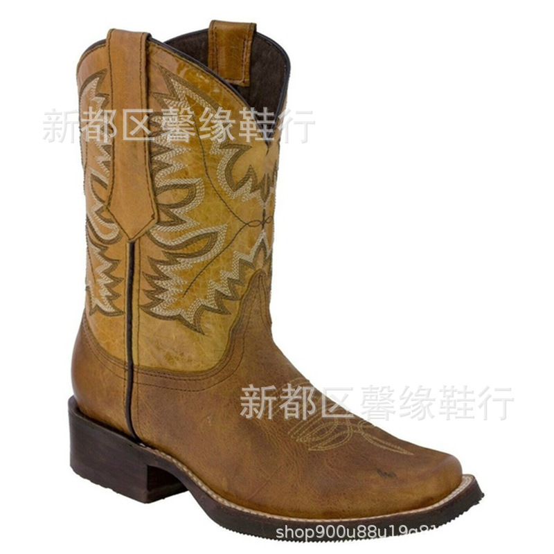 新款西部牛仔靴：复古欧美风，增高又百搭，如何拒绝这股潮流？