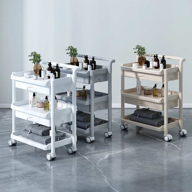 理发店工具小推车，美容院必备神器，轻松搞定收纳难题！✨