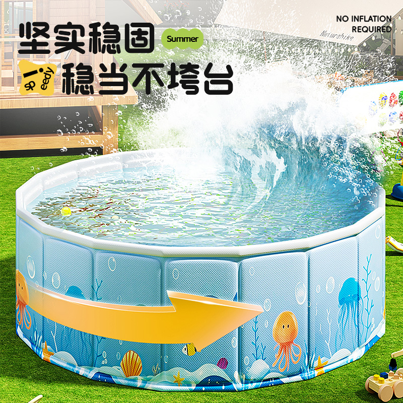 免充气游泳池：给孩子们一个夏日清凉乐园，轻松搭建户外泡澡桶