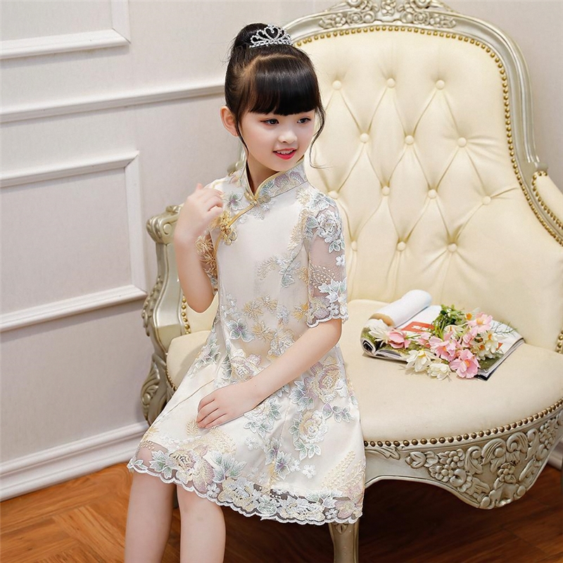 2025新款女童旗袍连衣裙！古风公主裙太美了！汉服演出服也太香了吧！