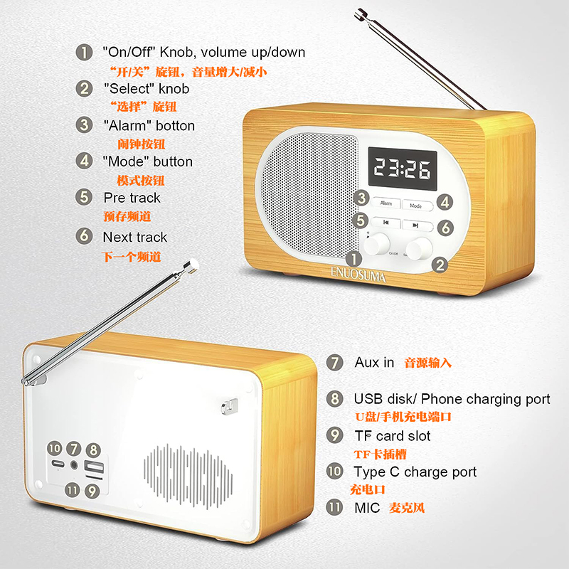 HiFi发烧音源WiFi网络收音机音乐睡眠闹钟电台叫醒播放器蓝牙耳放：音质享受新境界！