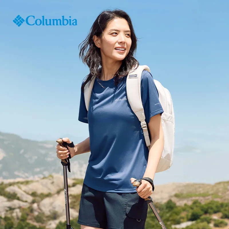 2025春夏新款Columbia哥伦比亚户外女速干降温透气短袖T恤，户外穿搭新宠儿