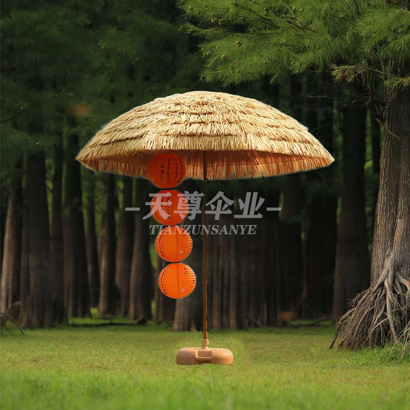 茅草稻草伞：复古风情下的现代遮阳新宠，点亮你的户外生活！
