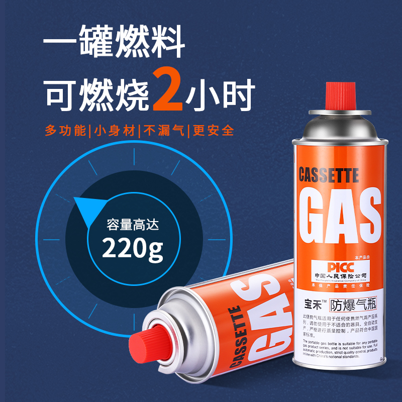 宝禾卡式炉气罐：户外防爆新宠，让你的野餐安全升级！