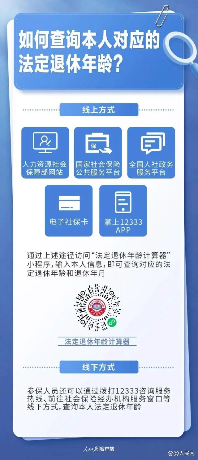 法定退休年龄计算器