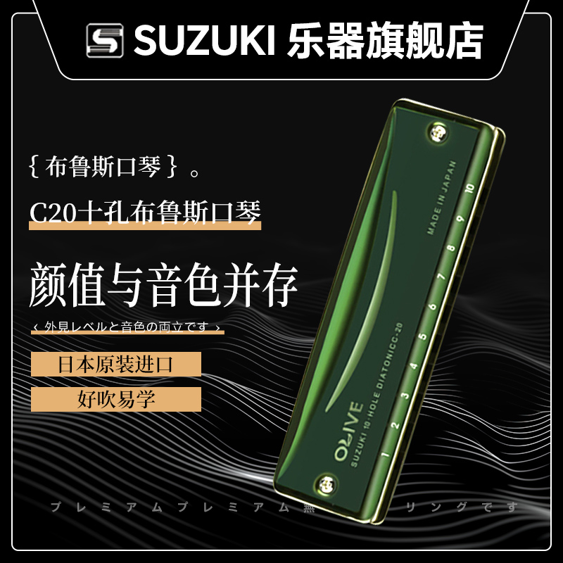 赛德SEYDEL日本SUZUKI布鲁斯10孔口琴：蓝调初学者的音乐之旅