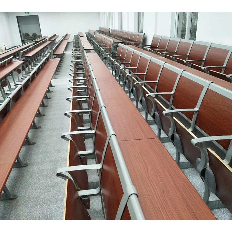 学校阶梯教室排椅礼堂椅会议室报告厅联排课桌椅带写字板厂家直销，打造完美学习空间！