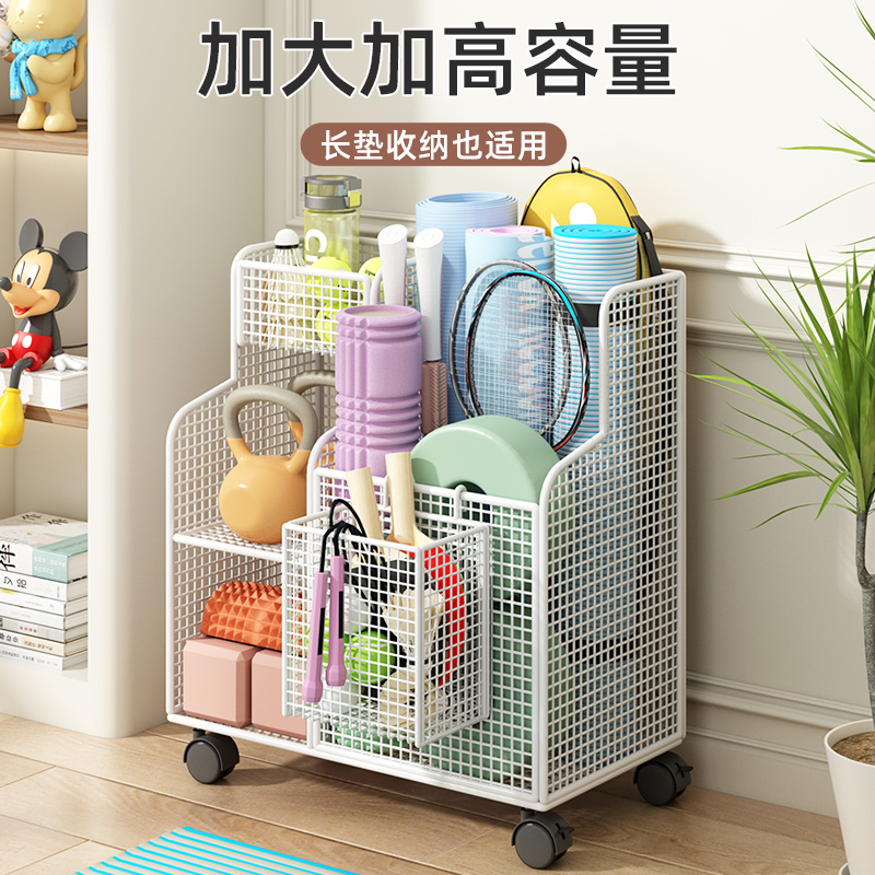 窄长深收纳箱+瑜伽垫收纳神器，客厅变身健身房的秘密武器✨