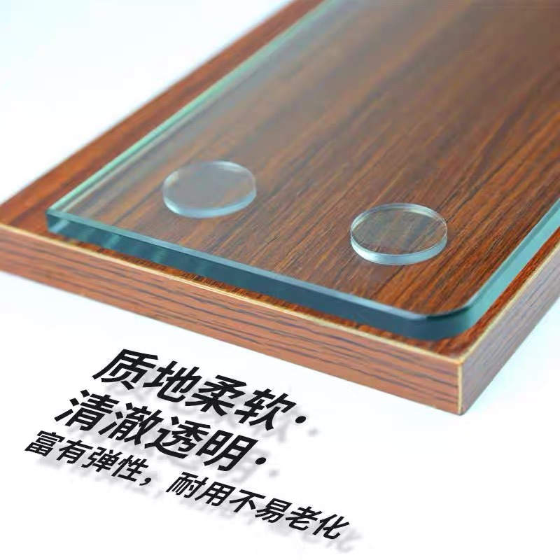 红木茶几台面固定保护：钢化玻璃透气超薄胶垫，透明防滑垫片的秘密武器！
