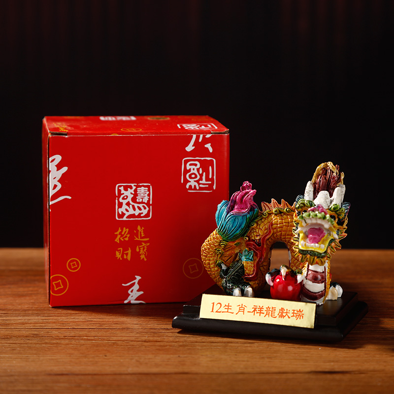 元旦新年必备！属虎龙的学生小礼品，十二生肖泥塑民俗摆件，创意生日礼物推荐