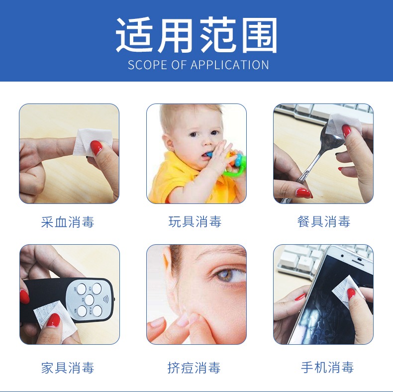 75%酒精棉片：耳洞痘痘消毒必备神器，一次性医用湿巾，100片装！✨