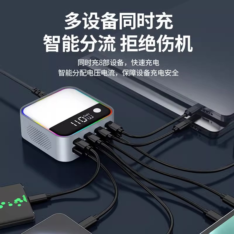 440W桌面充电器A5C氮化镓8口PD充电器，多设备快充新选择！⚡️