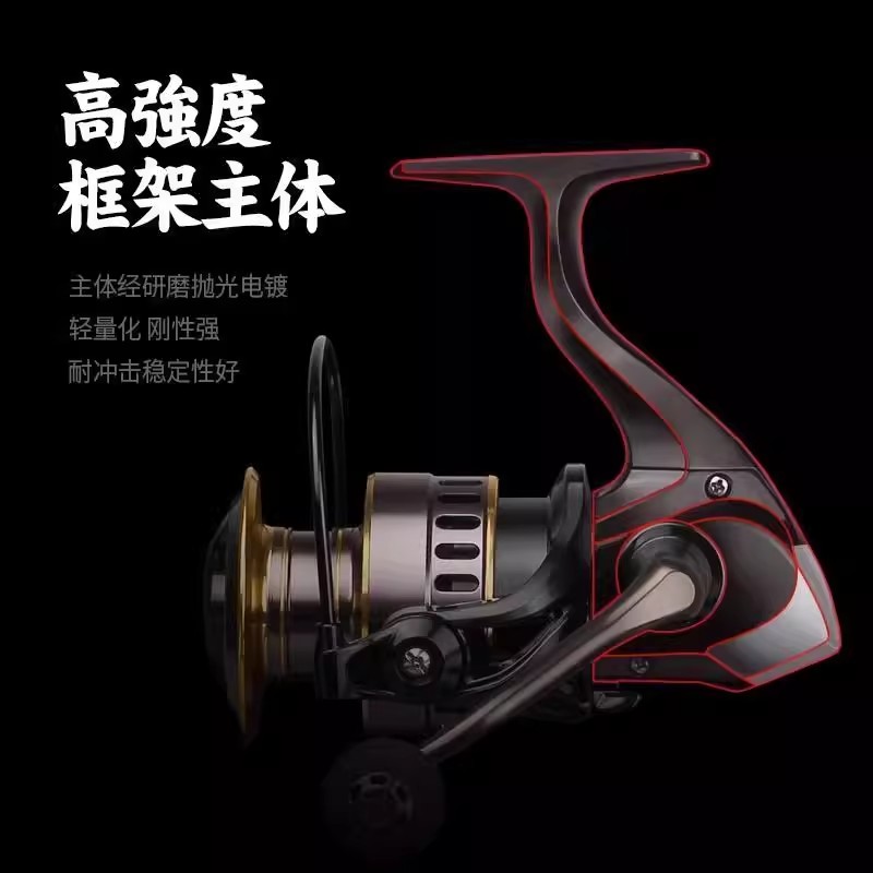 全金属纺车轮鱼轮：远投钓鱼新利器，矶钓高手必备神器！