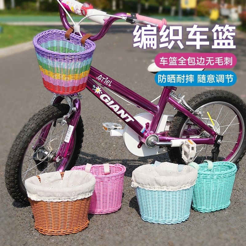 电动车前置物兜挂包：复古藤编风，收纳神器太香了！