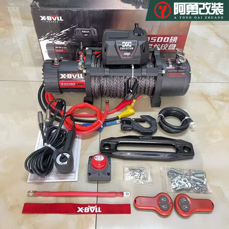 24-25款普拉多X-Bull TT12000磅尼龙绞盘改装，越野脱困新利器！