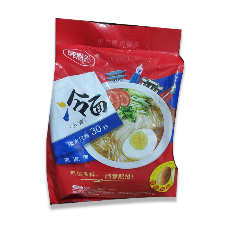 韩恩彩东北大冷面：570g小麦荞麦酸甜盛宴，网红美食新宠！