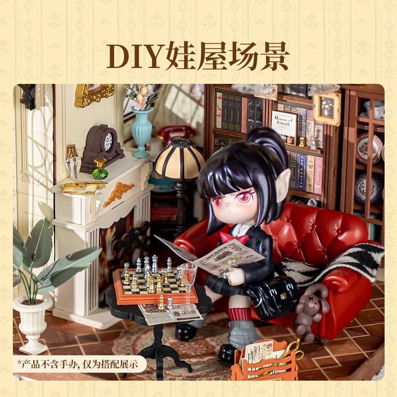 rolife若来复古客厅手工DIY小屋：打造你的梦幻微型世界✨