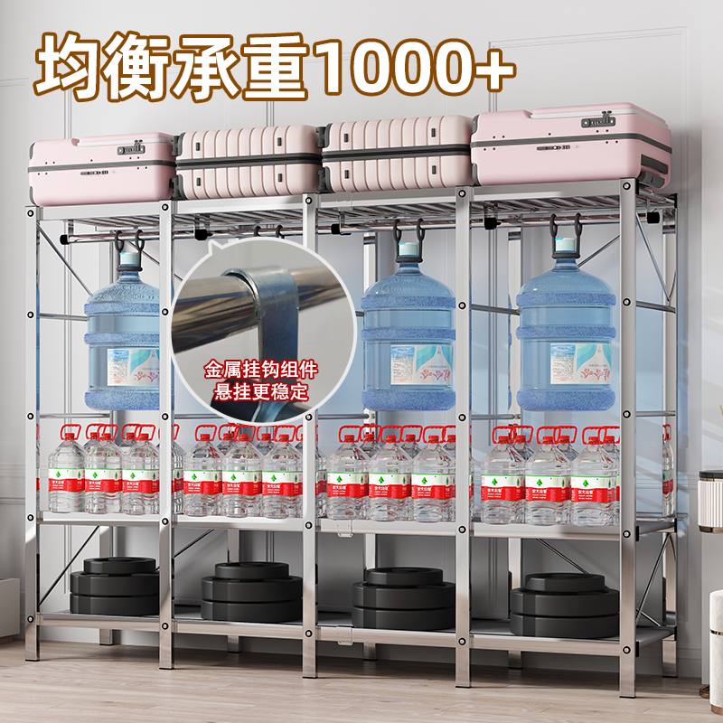 简易衣柜大揭秘：不锈钢布衣柜，双人空间也能优雅收纳！