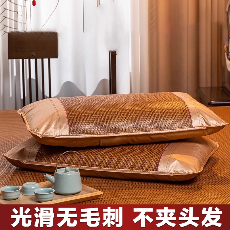 夏凉藤席枕套：告别夏日闷热，拥抱清爽睡眠！