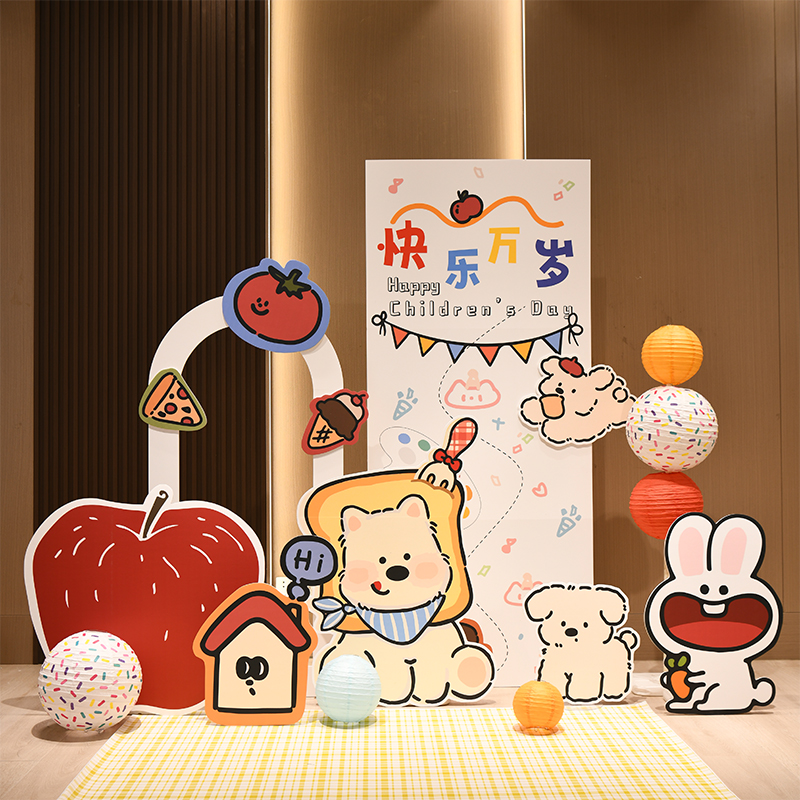 六一幼儿园活动气球装饰教室61学校场景布置氛围kt板拍照！超梦幻教室布置攻略来啦～