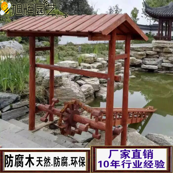 防腐木手摇水车：幼儿园互动景观神器，真的值得买吗？