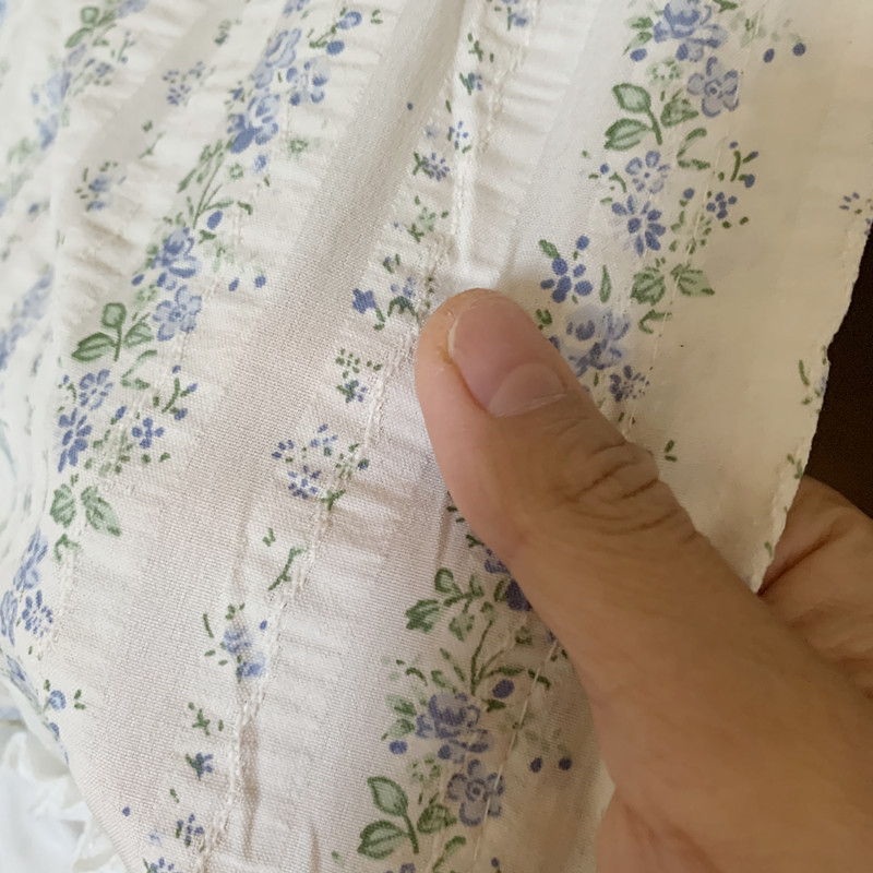 奶油风田园碎花棉麻纯棉短帘柜子衣柜橱柜鞋柜防尘防油厨房免打孔：家居美学新潮流，解锁家居收纳新姿势！