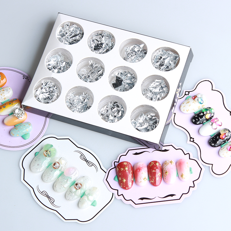 ✨指尖奢华：金箔银箔瓶装美甲饰品，让你的手指闪耀全场✨
