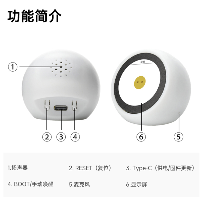 ESP32-S3小智AI机器人：DeepSeek语音控制，1.28寸显示屏，Type-C充电，科技新手必备神器！