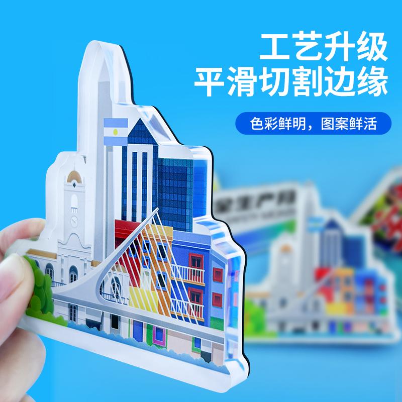 亚克力冰箱贴定制：创意异形滴胶磁贴，景区动漫照片定做的新潮流！