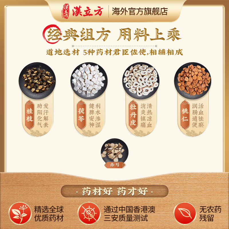 港版汉立方桂枝茯苓丸颗粒：解决经期不适，恢复女性健康！