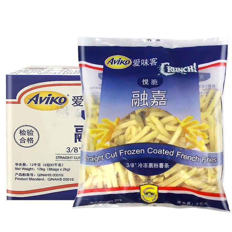 爱味客悦脆1/4裹粉薯条冷冻粗薯条2kg适合家用吗？